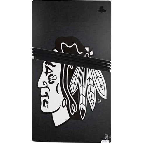 NHL Chicago Blackhawks Black Background PS5 Pro Bundle Skin