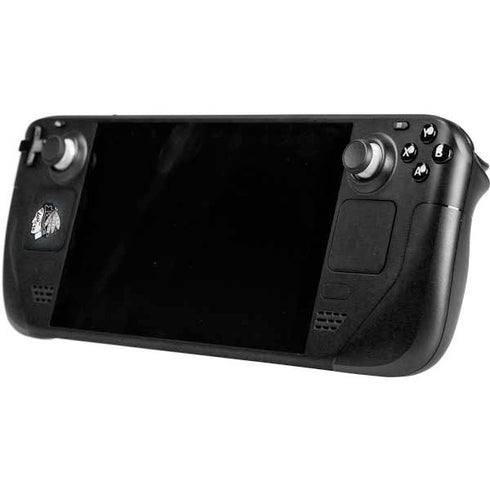 NHL Chicago Blackhawks Black Background Steam Deck Handheld Gaming Computer Skin