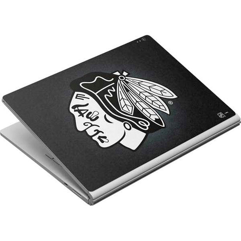 NHL Chicago Blackhawks Black Background Surface Book Skin