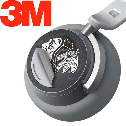 NHL Chicago Blackhawks Black Background Surface Headphones Skin