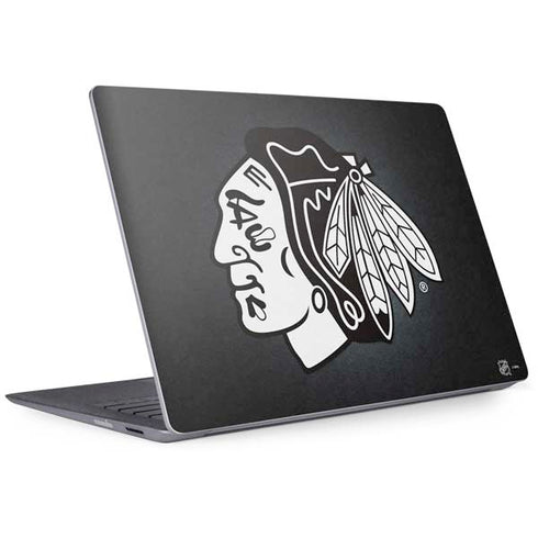 NHL Chicago Blackhawks Black Background Surface Laptop 2 Skin