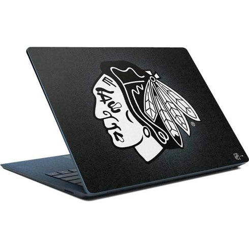 NHL Chicago Blackhawks Black Background Surface Laptop Skin