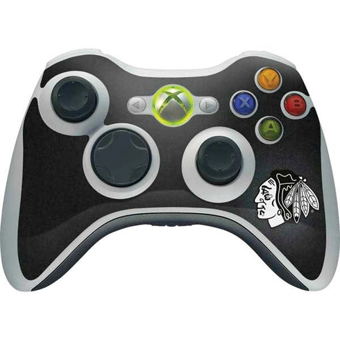 NHL Chicago Blackhawks Black Background Xbox 360 Wireless Controller Skin