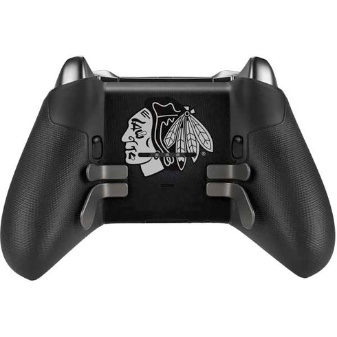 NHL Chicago Blackhawks Black Background Xbox Elite Wireless Controller Series 2 Skin