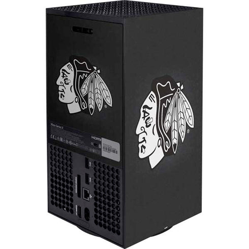 NHL Chicago Blackhawks Black Background XBox Series X Digital Edition Bundle Skin