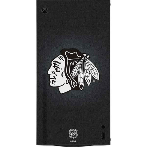 NHL Chicago Blackhawks Black Background XBox Series X Digital Edition Console Skin