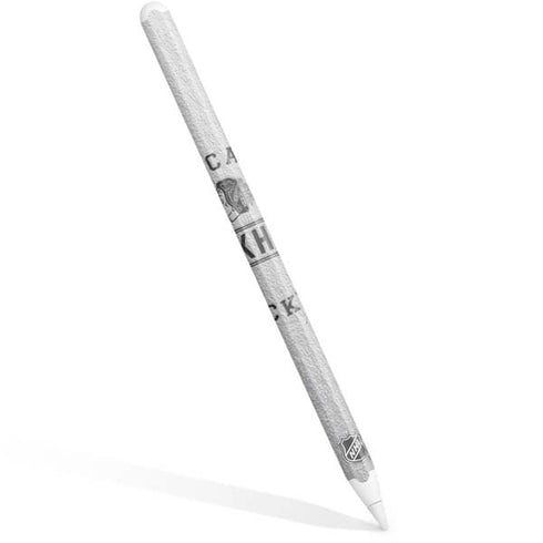 NHL Chicago Blackhawks Black Text Apple Pencil (2nd Gen 2019) Skin