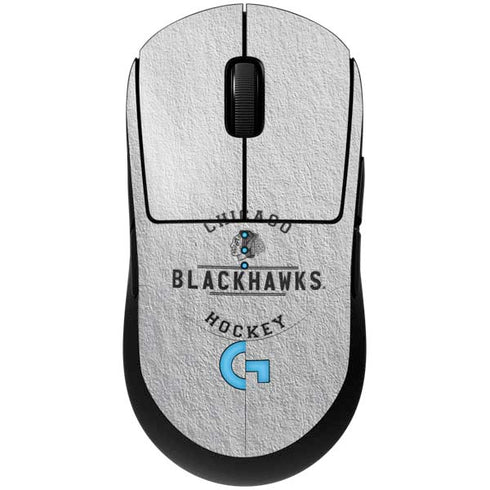 NHL Chicago Blackhawks Black Text G Pro Wireless Gaming Mouse Skin