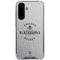 NHL Chicago Blackhawks Black Text Galaxy A36 5G Clear Case