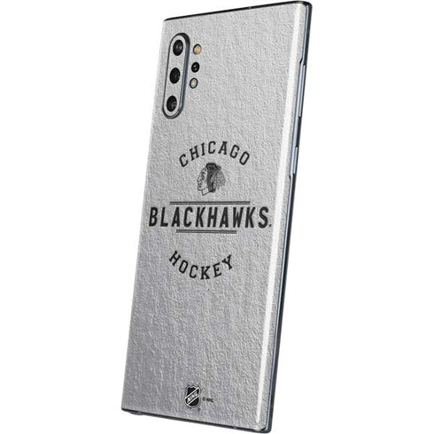 NHL Chicago Blackhawks Black Text Galaxy Note 10 Plus Skin