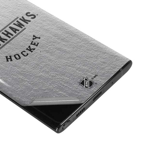NHL Chicago Blackhawks Black Text Galaxy Note 10 Skin