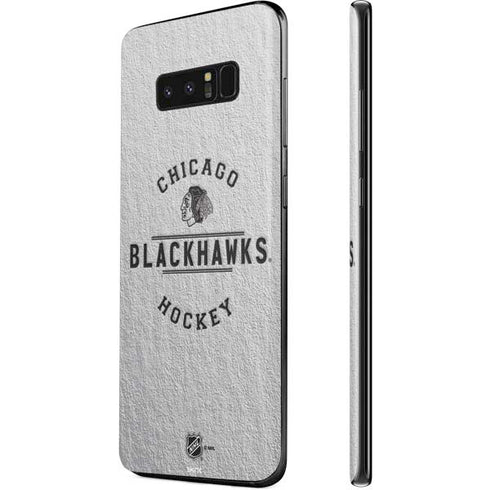 NHL Chicago Blackhawks Black Text Galaxy Note 8 Skin