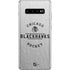 NHL Chicago Blackhawks Black Text Galaxy S10 Plus Skin