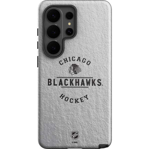 NHL Chicago Blackhawks Black Text Galaxy S26 Ultra Impact Case