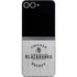 NHL Chicago Blackhawks Black Text Galaxy Z Flip6 Skin