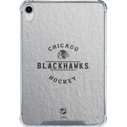 NHL Chicago Blackhawks Black Text iPad 11th Gen (2025) Clear Case