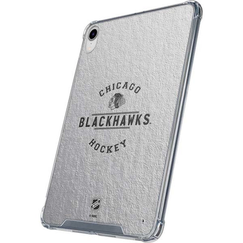 NHL Chicago Blackhawks Black Text iPad 11th Gen (2025) Clear Case