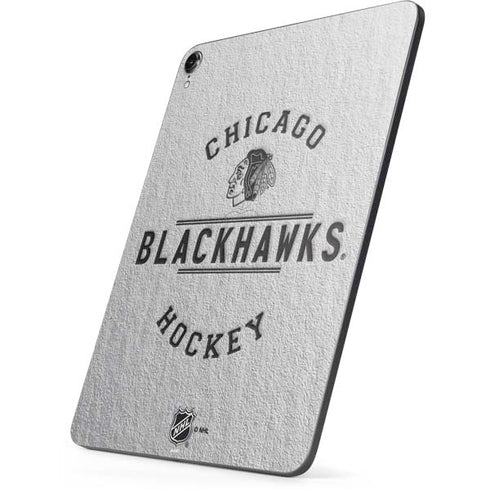 NHL Chicago Blackhawks Black Text Apple iPad Pro Skin