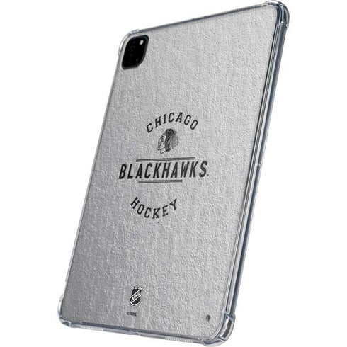 NHL Chicago Blackhawks Black Text iPad Pro 11in (2024) Clear Case
