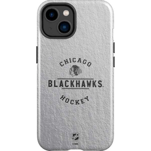 NHL Chicago Blackhawks Black Text iPhone 15 Impact Case