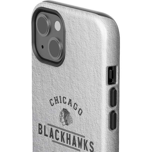 NHL Chicago Blackhawks Black Text iPhone 15 Impact Case
