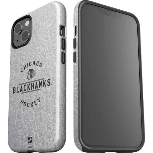 NHL Chicago Blackhawks Black Text iPhone 15 Impact Case