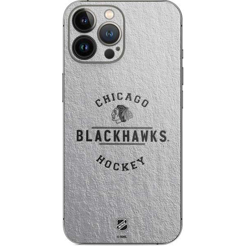 NHL Chicago Blackhawks Black Text iPhone 15 Pro Max Skin
