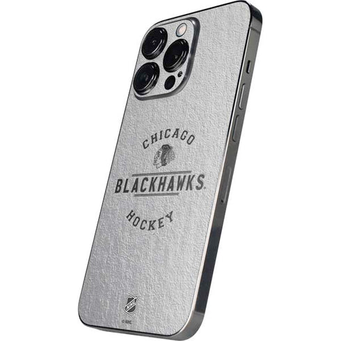 NHL Chicago Blackhawks Black Text iPhone 15 Pro Max Skin