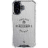 NHL Chicago Blackhawks Black Text iPhone 16 Plus Clear Case
