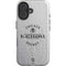NHL Chicago Blackhawks Black Text iPhone 16 Plus Magsafe Impact Case