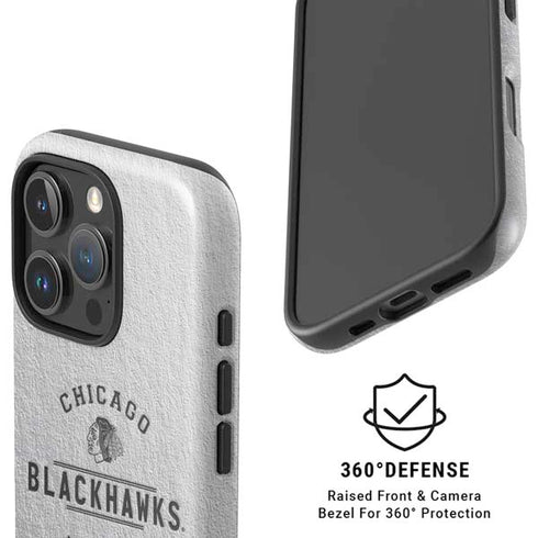 NHL Chicago Blackhawks Black Text iPhone 16 Pro Magsafe Impact Case