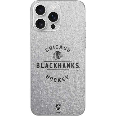 NHL Chicago Blackhawks Black Text iPhone 16 Pro Max Skin