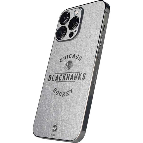 NHL Chicago Blackhawks Black Text iPhone 16 Pro Skin