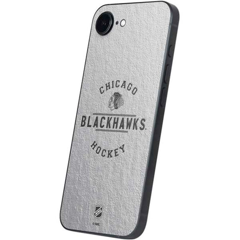 NHL Chicago Blackhawks Black Text iPhone 16e Skin