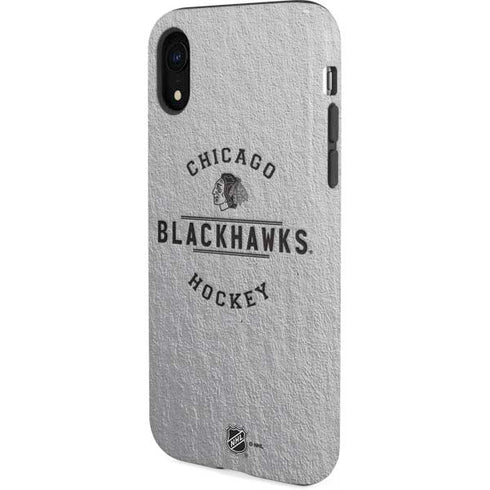 NHL Chicago Blackhawks Black Text iPhone XR Pro Case