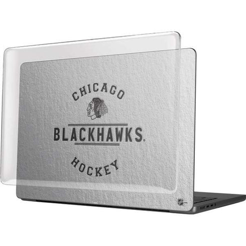 NHL Chicago Blackhawks Black Text MacBook Pro 14in (2021-24) Case plus Skin