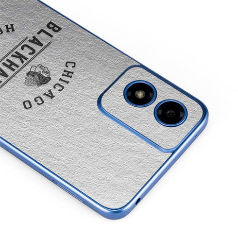 NHL Chicago Blackhawks Black Text Moto G Play 4G (2024) Skin
