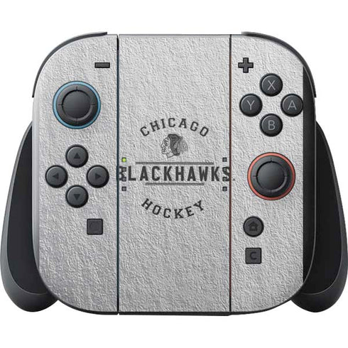 NHL Chicago Blackhawks Black Text Nintendo Switch 2 (2025) with Joy-Con Skin