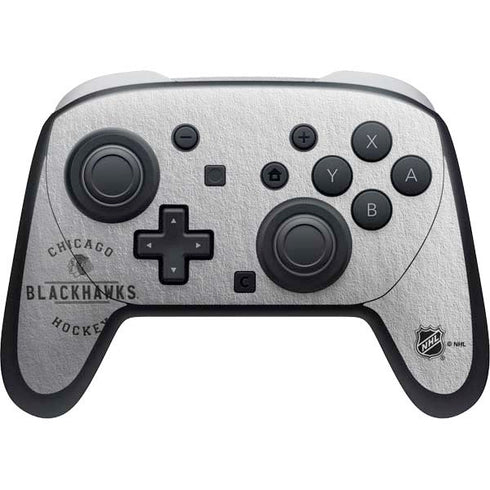 NHL Chicago Blackhawks Black Text Nintendo Switch 2 (2025) Pro Controller Skin