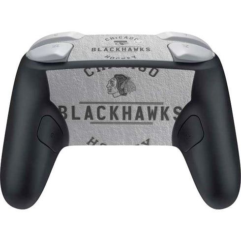 NHL Chicago Blackhawks Black Text Nintendo Switch 2 (2025) Pro Controller Skin
