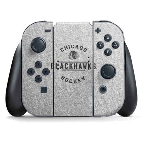 NHL Chicago Blackhawks Black Text Nintendo Switch (2017-2021) Joy-Con Controller Skin