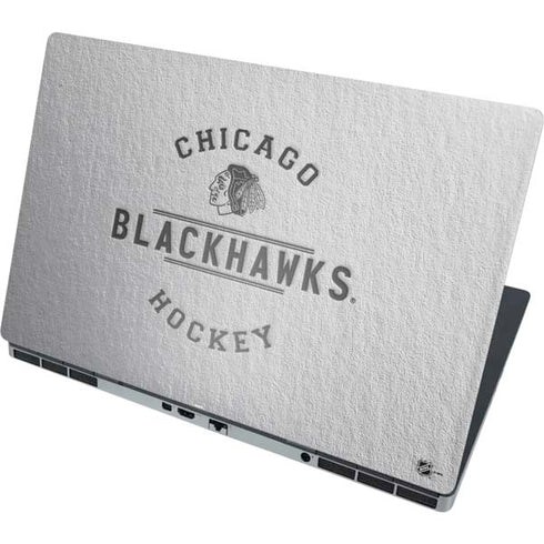 NHL Chicago Blackhawks Black Text Dell Precision Skin