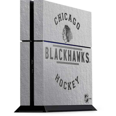 NHL Chicago Blackhawks Black Text PS4 Console Skin