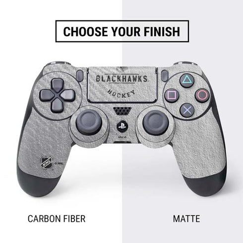 NHL Chicago Blackhawks Black Text PS4 Controller Skin