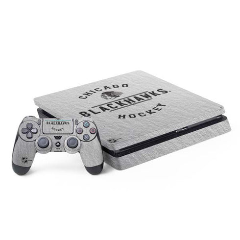 NHL Chicago Blackhawks Black Text PS4 Slim Bundle Skin