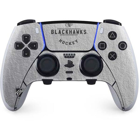 NHL Chicago Blackhawks Black Text PS5 DualSense Edge Pro Controller Skin