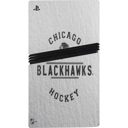 NHL Chicago Blackhawks Black Text PS5 Pro Bundle Skin