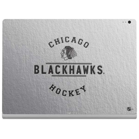 NHL Chicago Blackhawks Black Text Surface Book 2 13.5in Skin