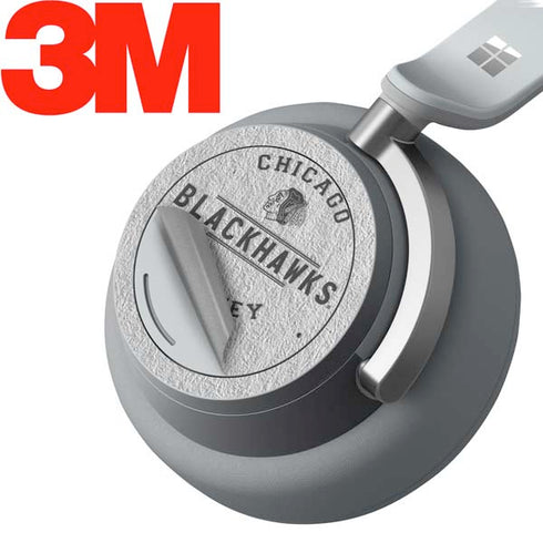 NHL Chicago Blackhawks Black Text Surface Headphones Skin