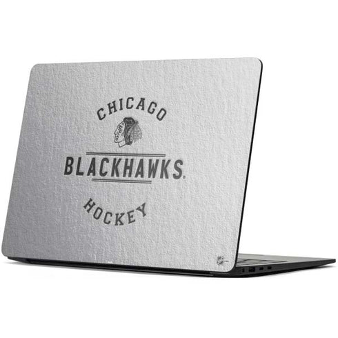NHL Chicago Blackhawks Black Text Surface Laptop 7 13.8in Skin